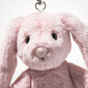 Face detail Pink Hoppie Rabbit Pendant Bunny Steiff 16cm 112767