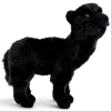 Black Alpaca Plush Toy, Standing Carl Dick Germany 21cm 037411