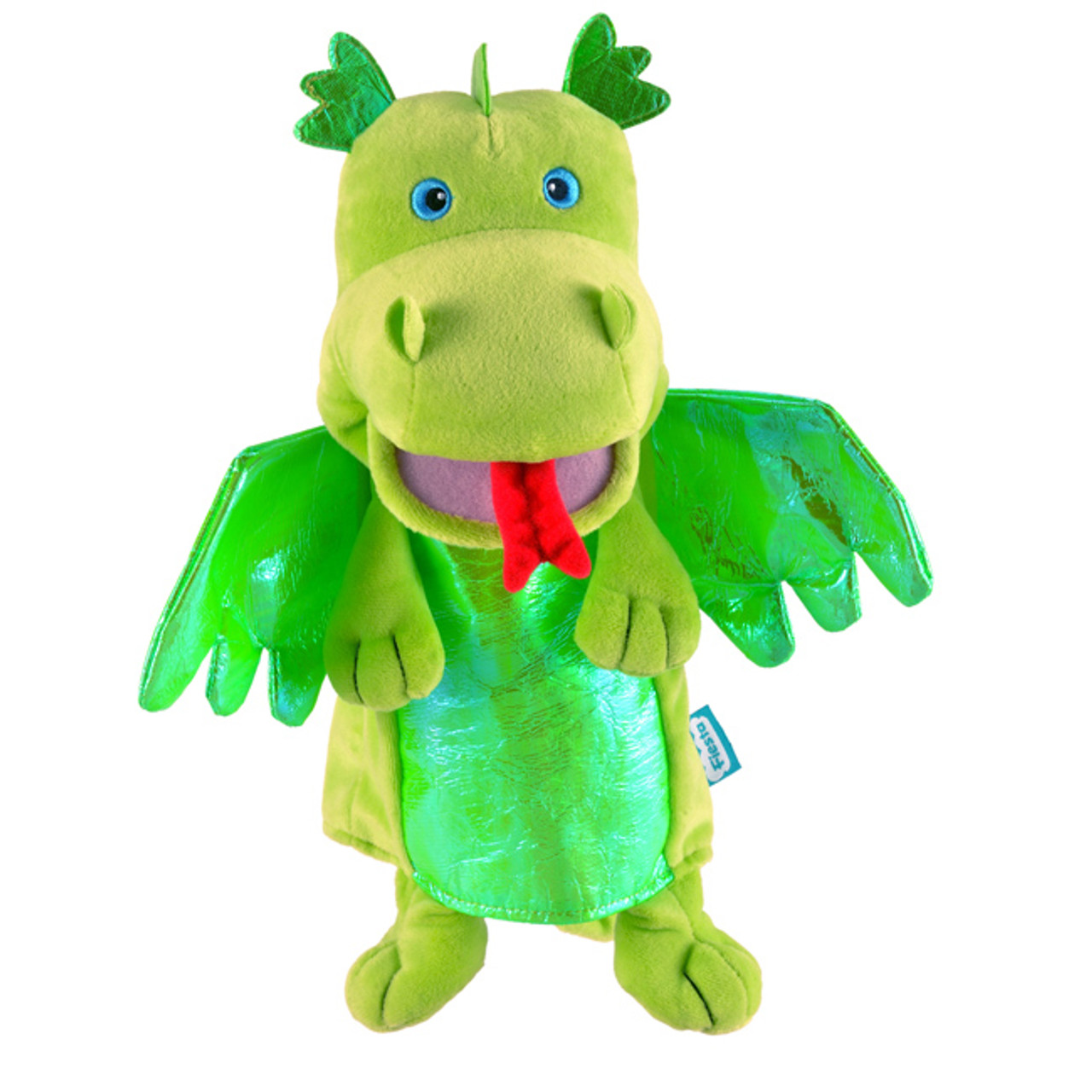 Fiesta Crafts Green Dragon Hand Puppet