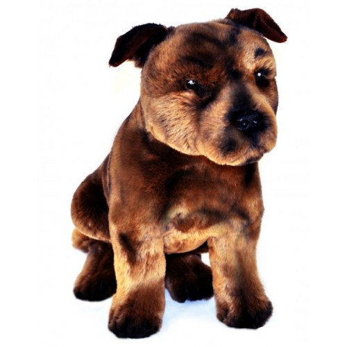 Staffordshire Terrier Dog Plush Toy Scooter, Bocchetta - 500485