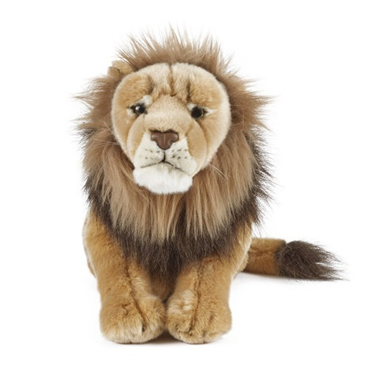 Large Male Lion Plush Toy - Living Nature