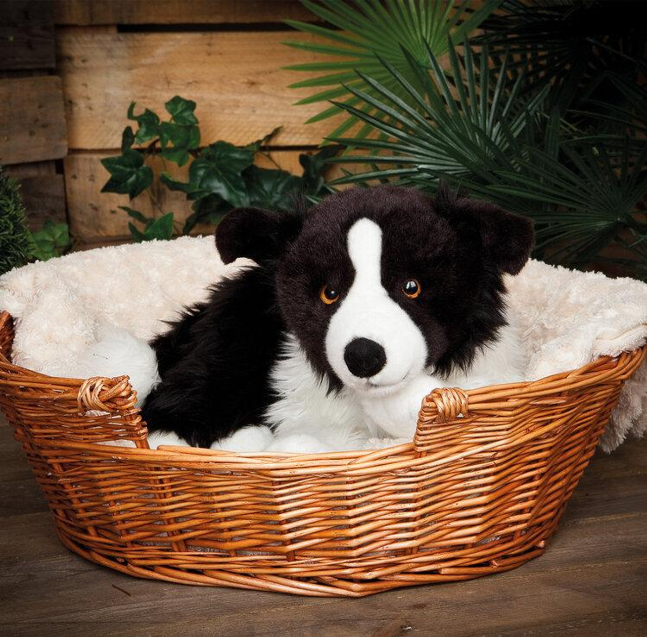 Giant Border Collie Plush Toy, Living Nature