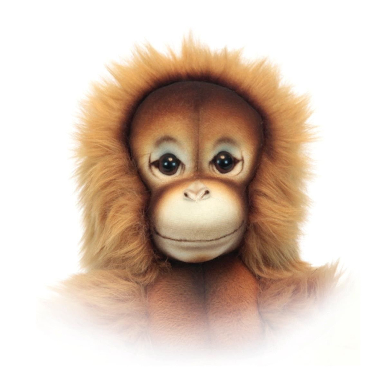 Face detail, Hansa Orangutan Stuffed Animal