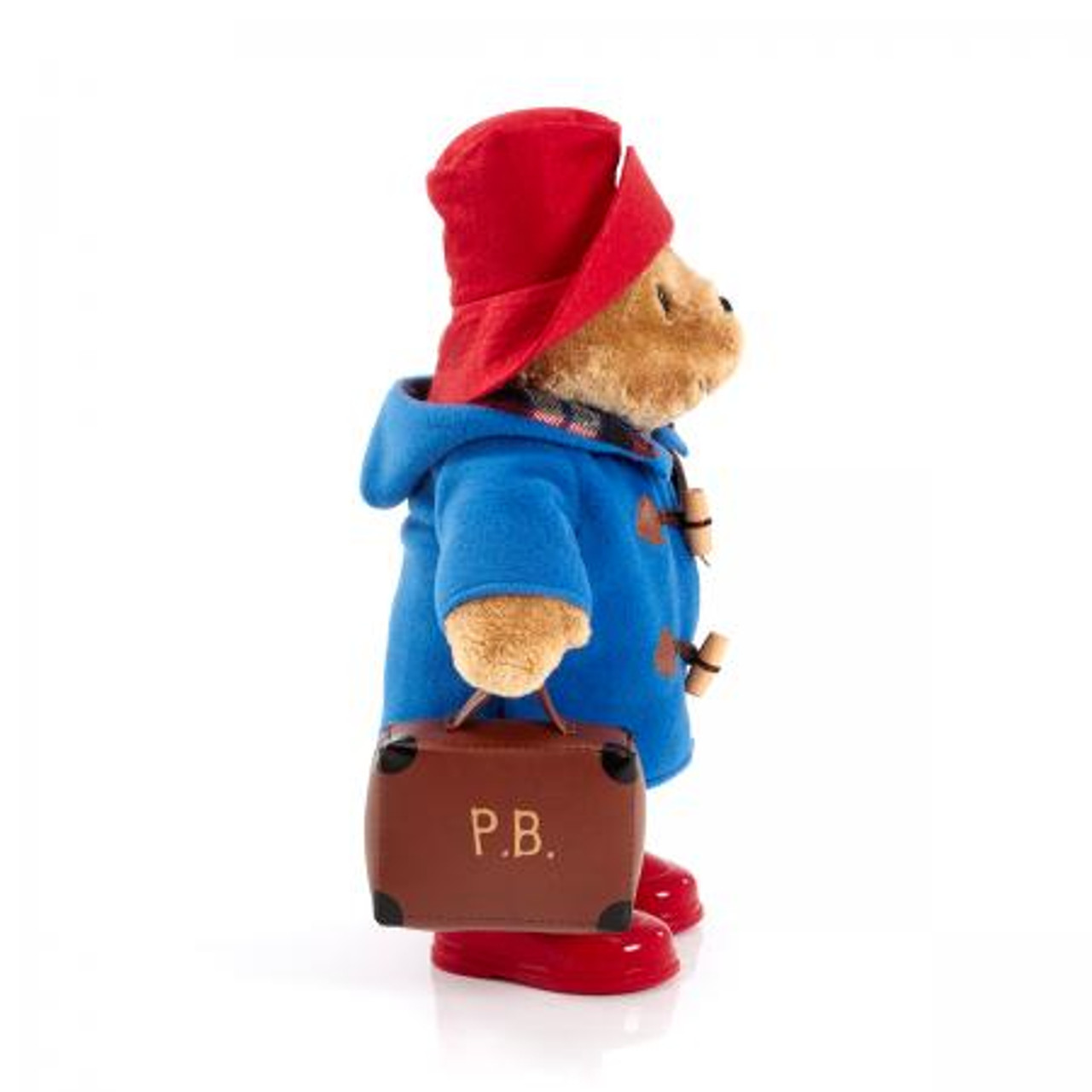 Side view, Paddington Bear with Boots and Suitcase 33cm