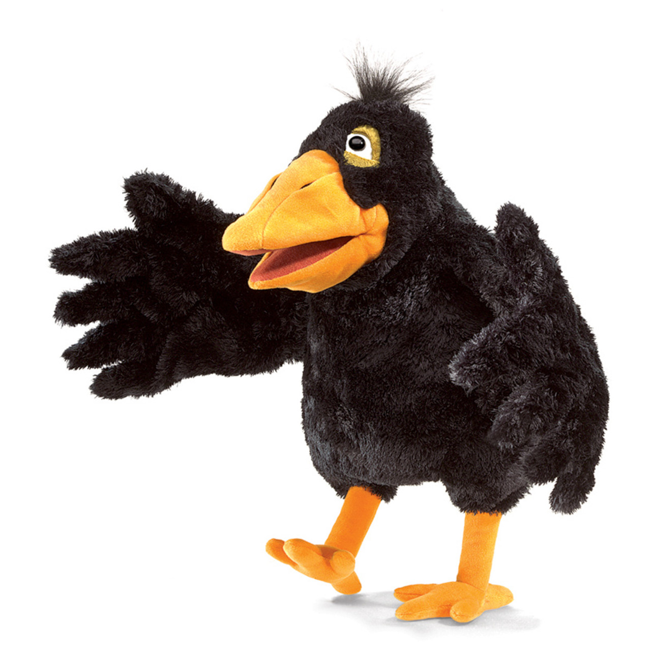 Yellow Beaked Crow Puppet Folkmanis