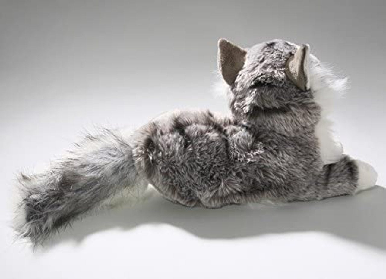 Grey & White Cat Plush Toy, Carl Dick Germany