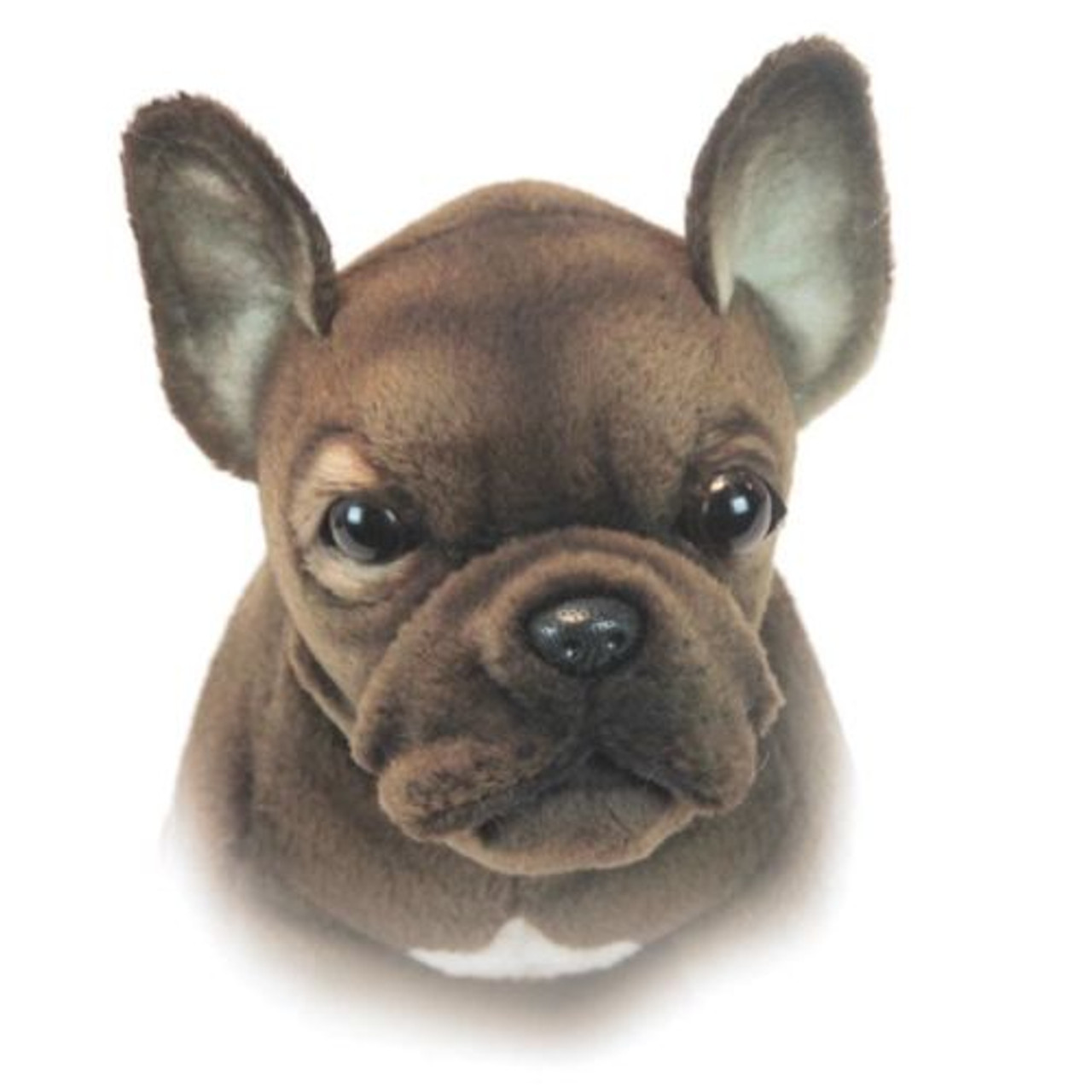 Face close-up Hansa French Bulldog Puppy Dog Plush Toy 20cm