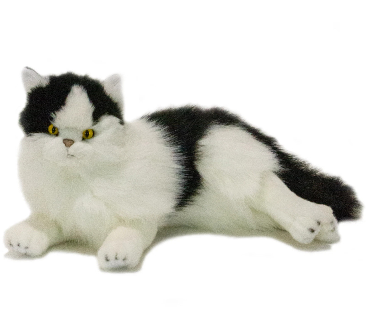 Black and White Cat Lying, Woodrow, 38cm Bocchetta - 007590