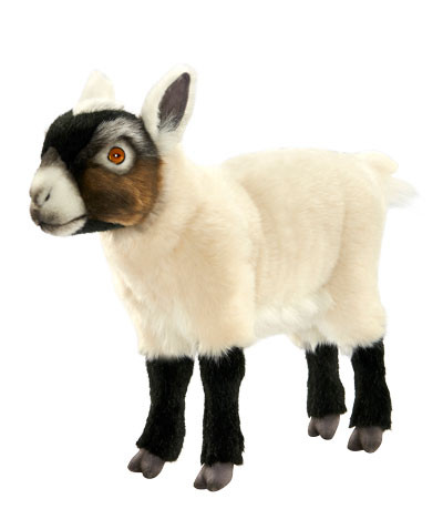 Goat Cream & Black Plush Toy Hansa 34cm