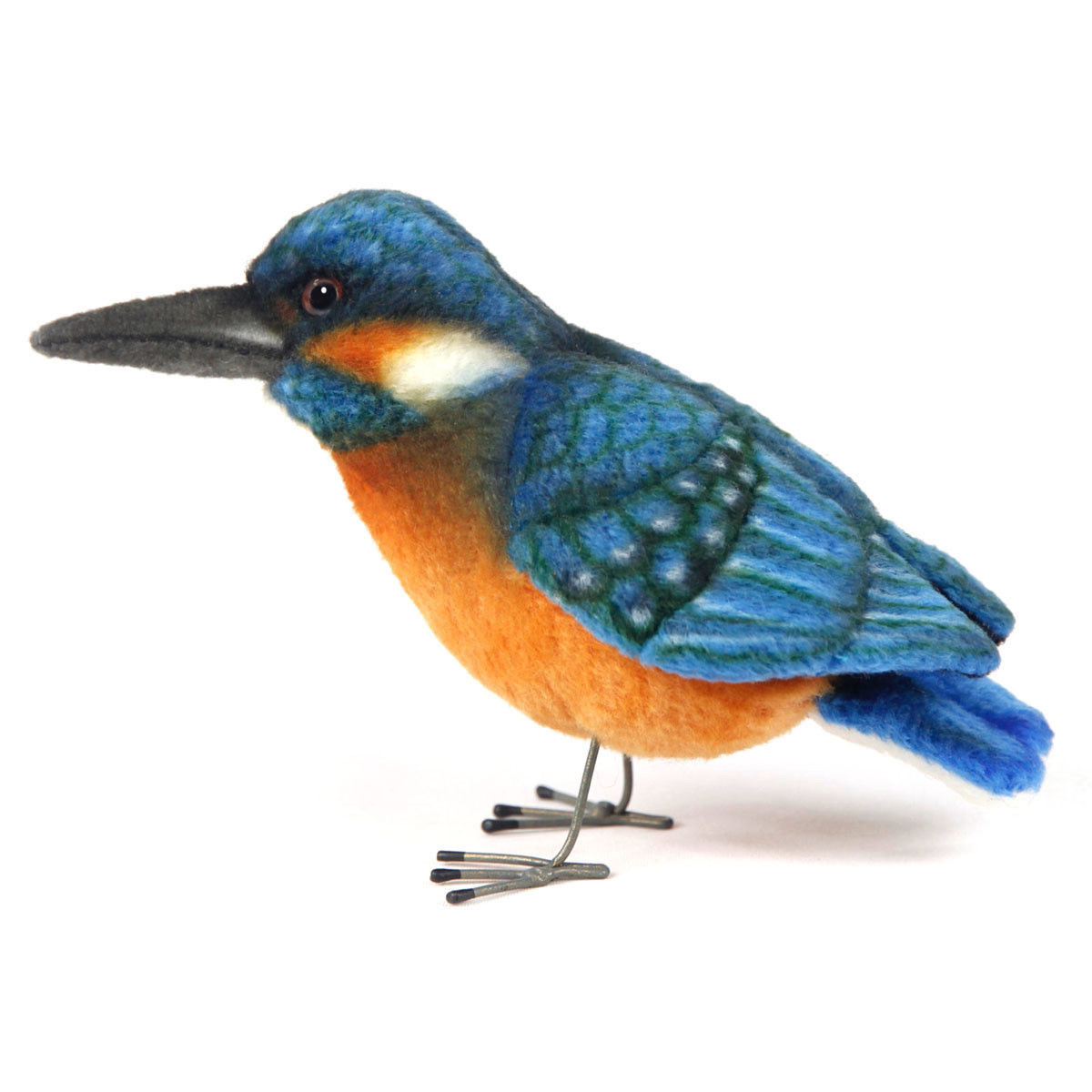 Hansa Kingfisher Bird, Stuffed Animal Toy 15cm
