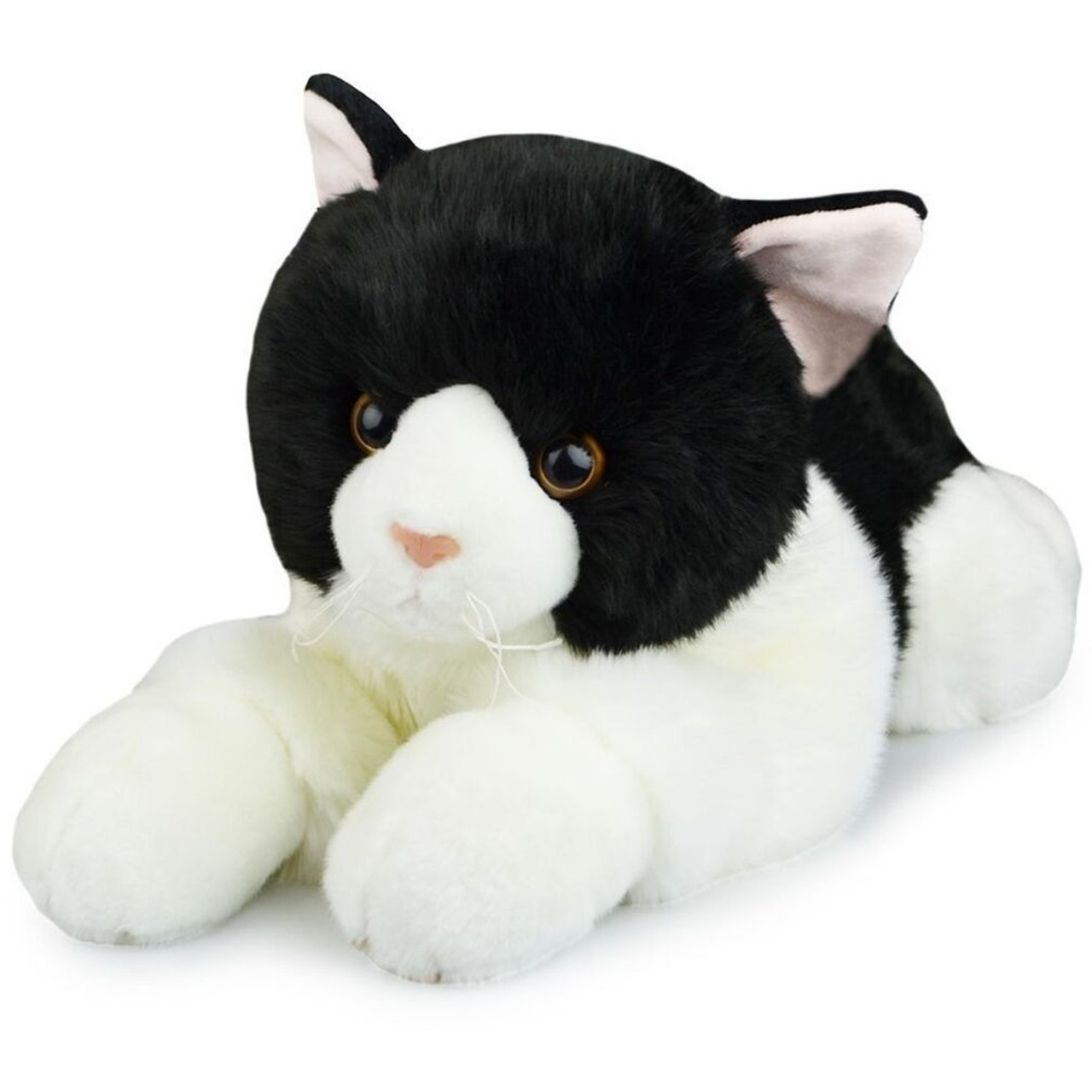 Black and White Cat Plush Toy, Huge Korimco 60cm