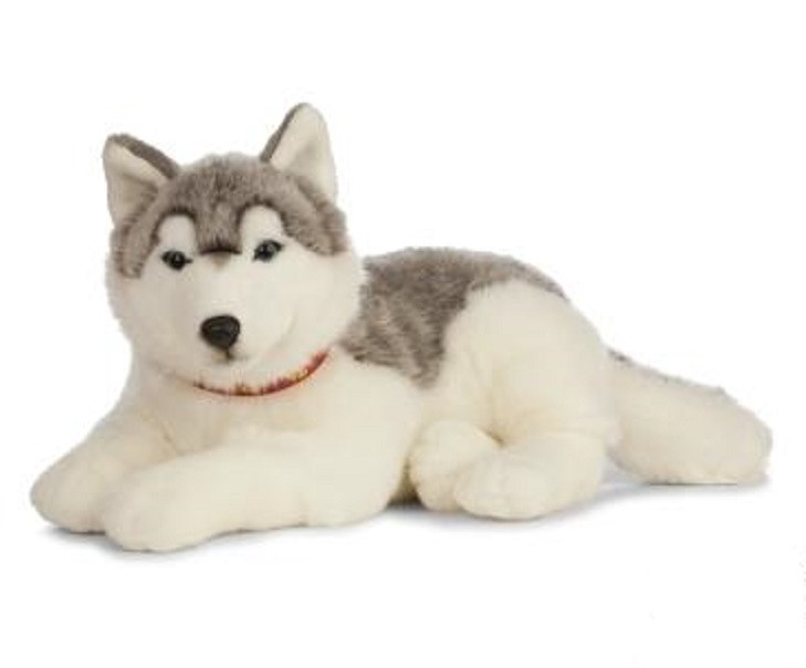 giant stuffed husky dog