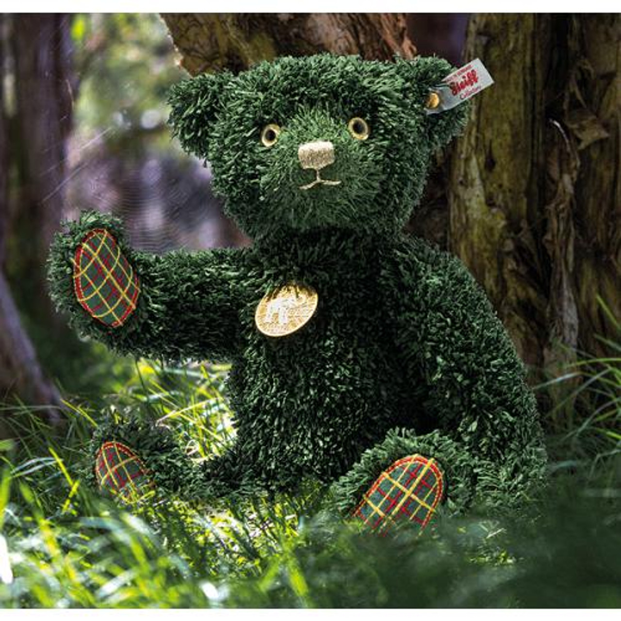 Green Christmas Teddy Bear Steiff, 006036, Lifestyle