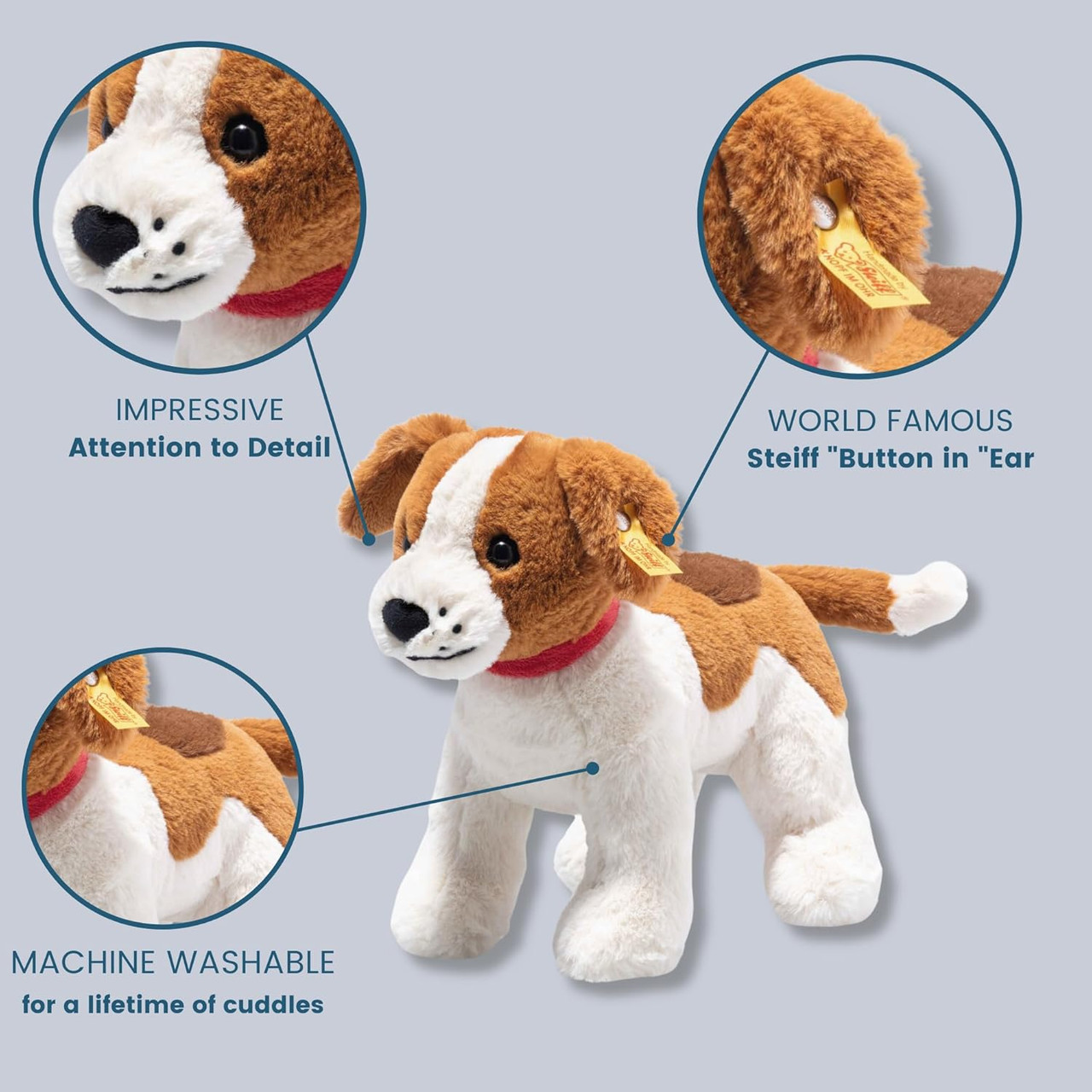 Snuffy Dog, Soft Cuddly Friends, Steiff 27 cm - 067082