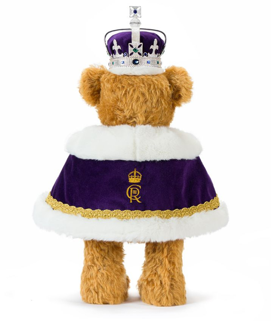 Back View King Charles III’s Coronation Commemorative Teddy Bear - Merrythought