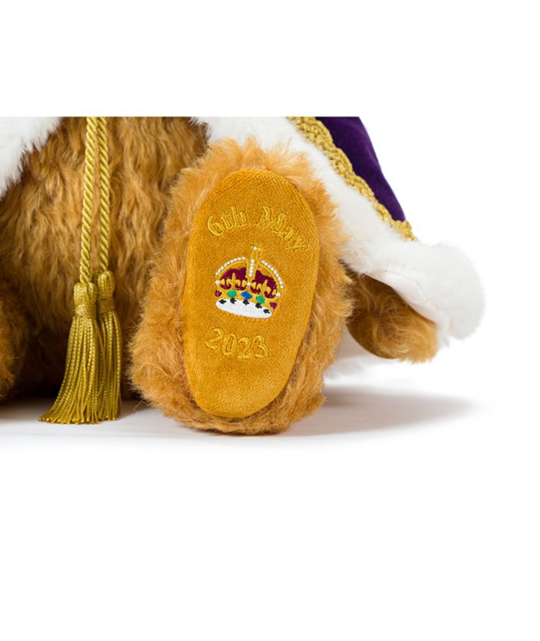 Embroidered foot King Charles III’s Coronation Commemorative Teddy Bear - Merrythought