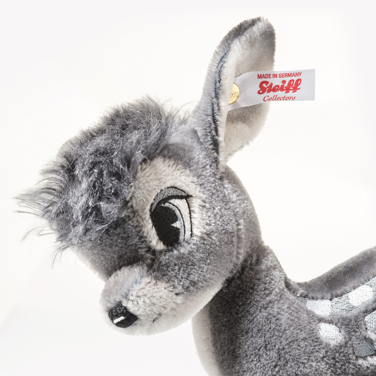 Embroidered eyes detail, Bambi Monochrome Disney, Steiff EAN 356018
