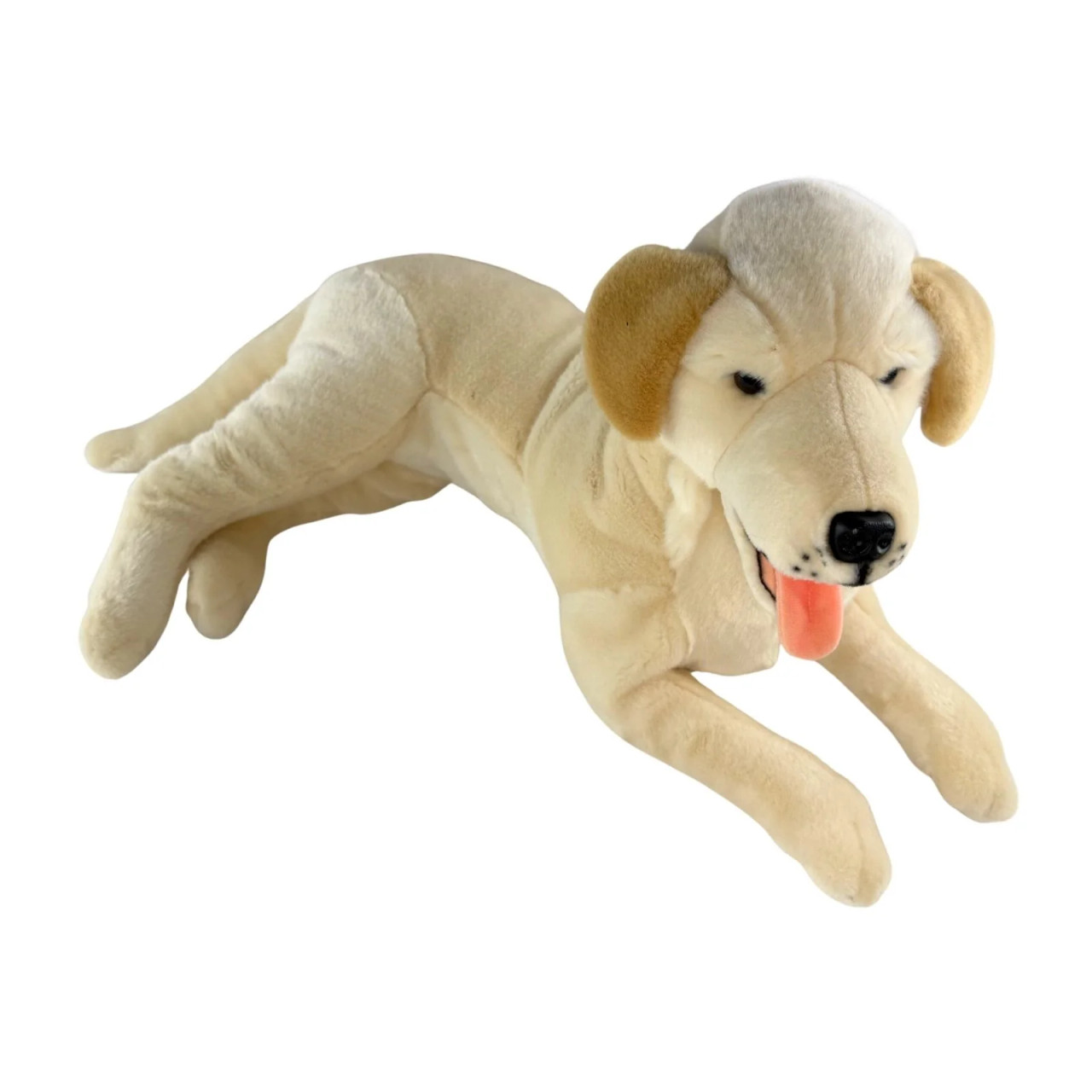 Cream Labrador Dog Plush Toy, with Pocket, Bella Huge 62cm -119200