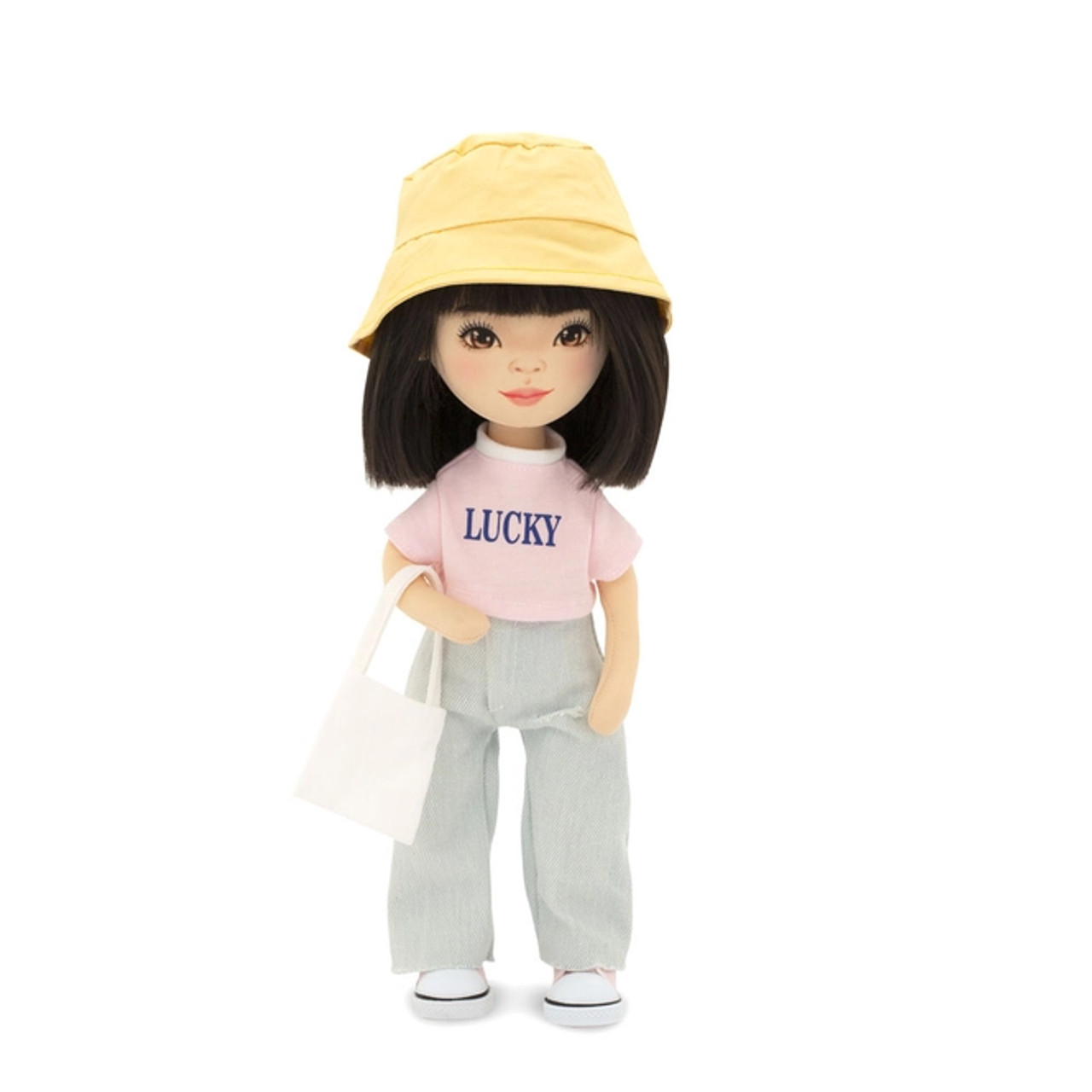 Lilu in Wide Jeans, Sweet Sisters Doll 32cm, Orange Toys