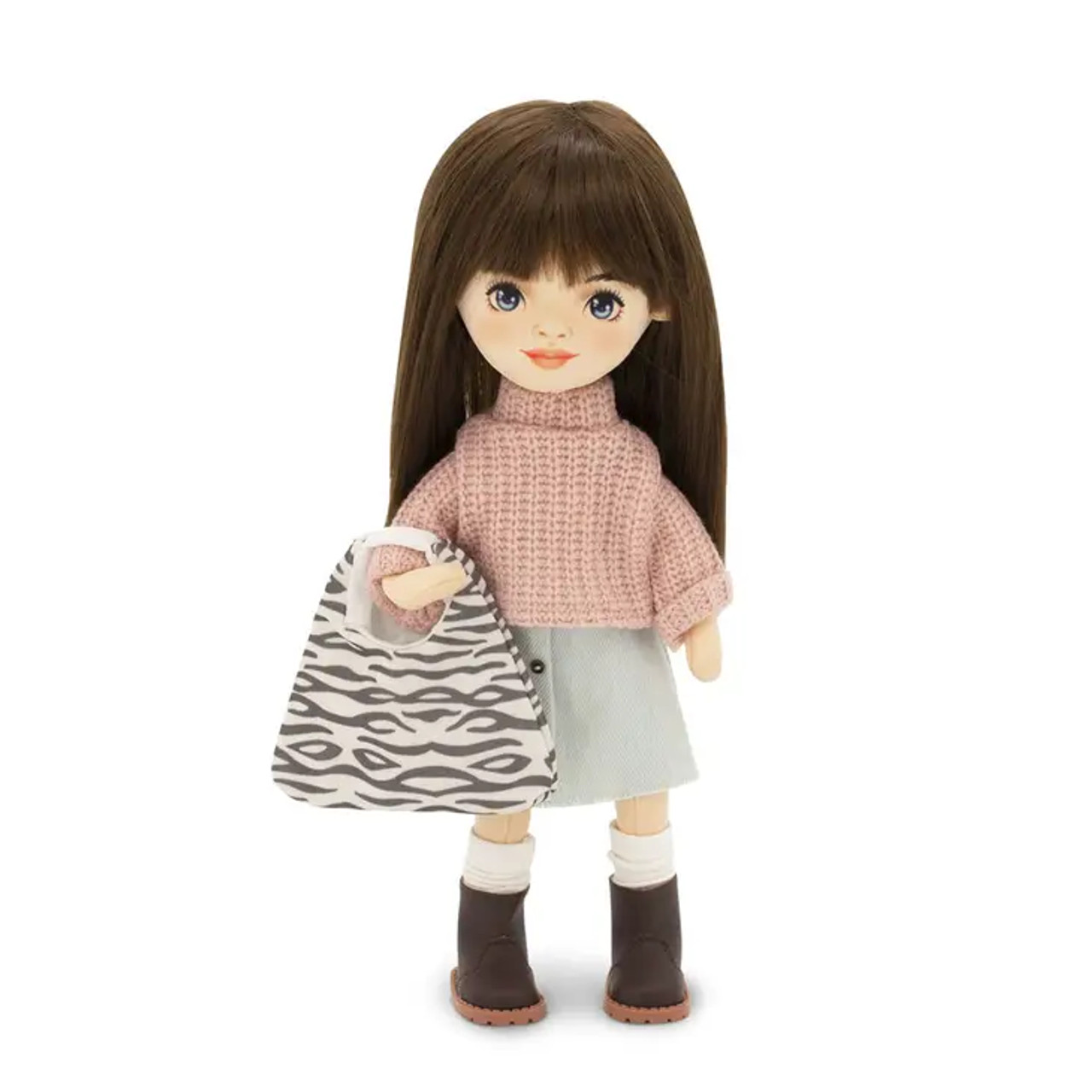 Sophie with Denim Skirt, Sweet Sisters Doll 32cm, Orange Toys