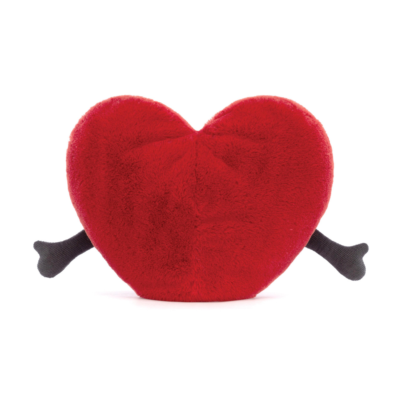 Back View Jellycat Amuseable Red Heart 17cm EAN 150100