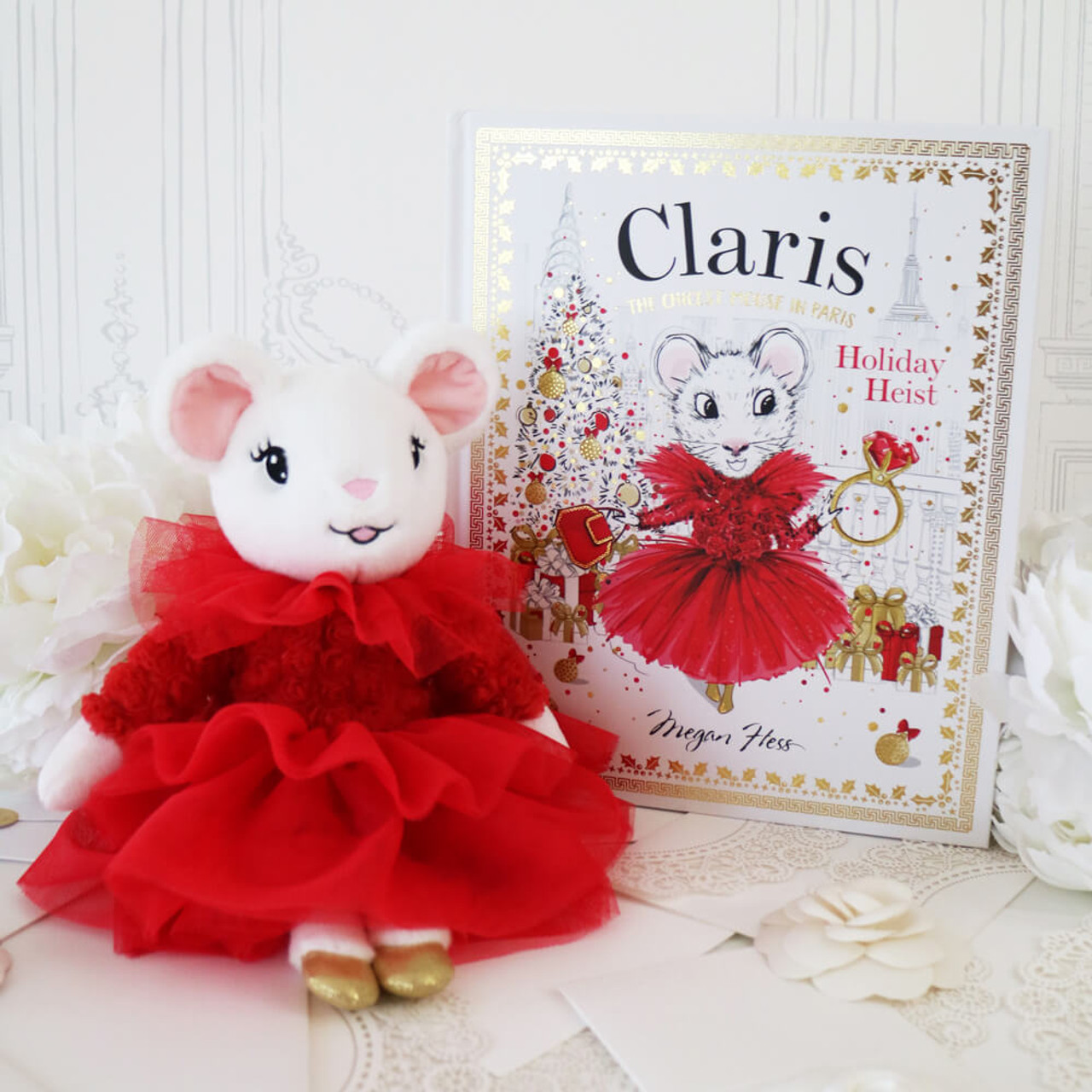 Claris the Mouse Belle Rouge Soft Toy, 30cm Claris the Chicest Mouse in Paris, EAN 02100