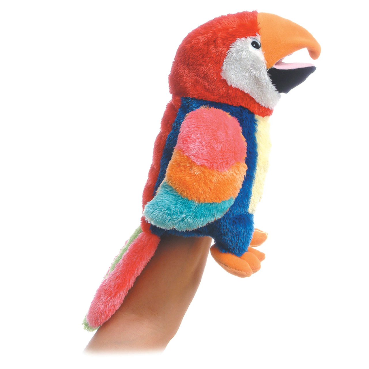 Folkmanis Fingerpuppe Scarlet Macaw – Lustiger Papagei Für Kleine Hände