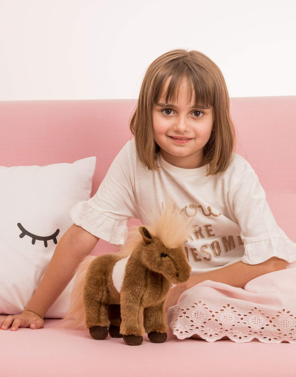 Shetland Pony Soft Toy, Standing, Teddy Hermann 25cm - 902584