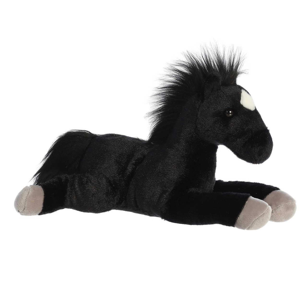 Blackjack the Spirited Black Horse, Aurora Flopsies, 30cm - 314788
