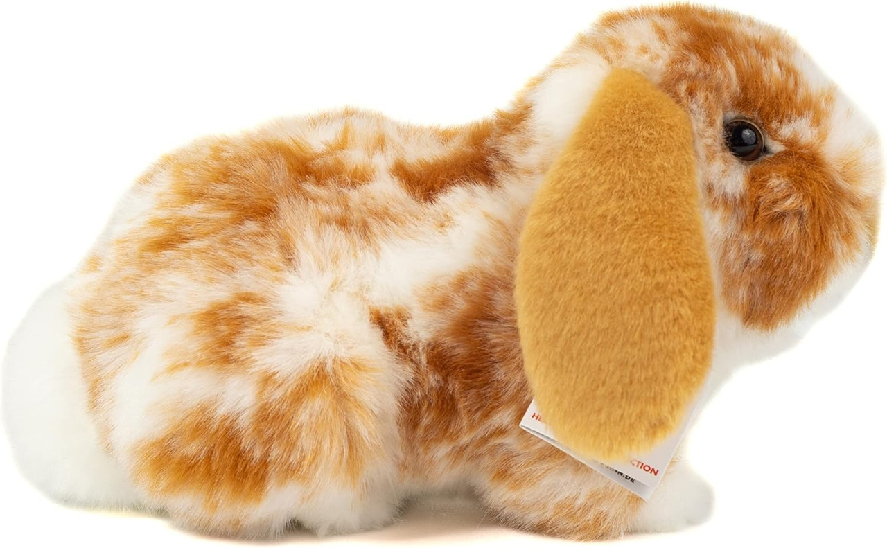 Ginger Brown and White Ram Bunny Rabbit, Hermann Teddy, 23cm - 937302