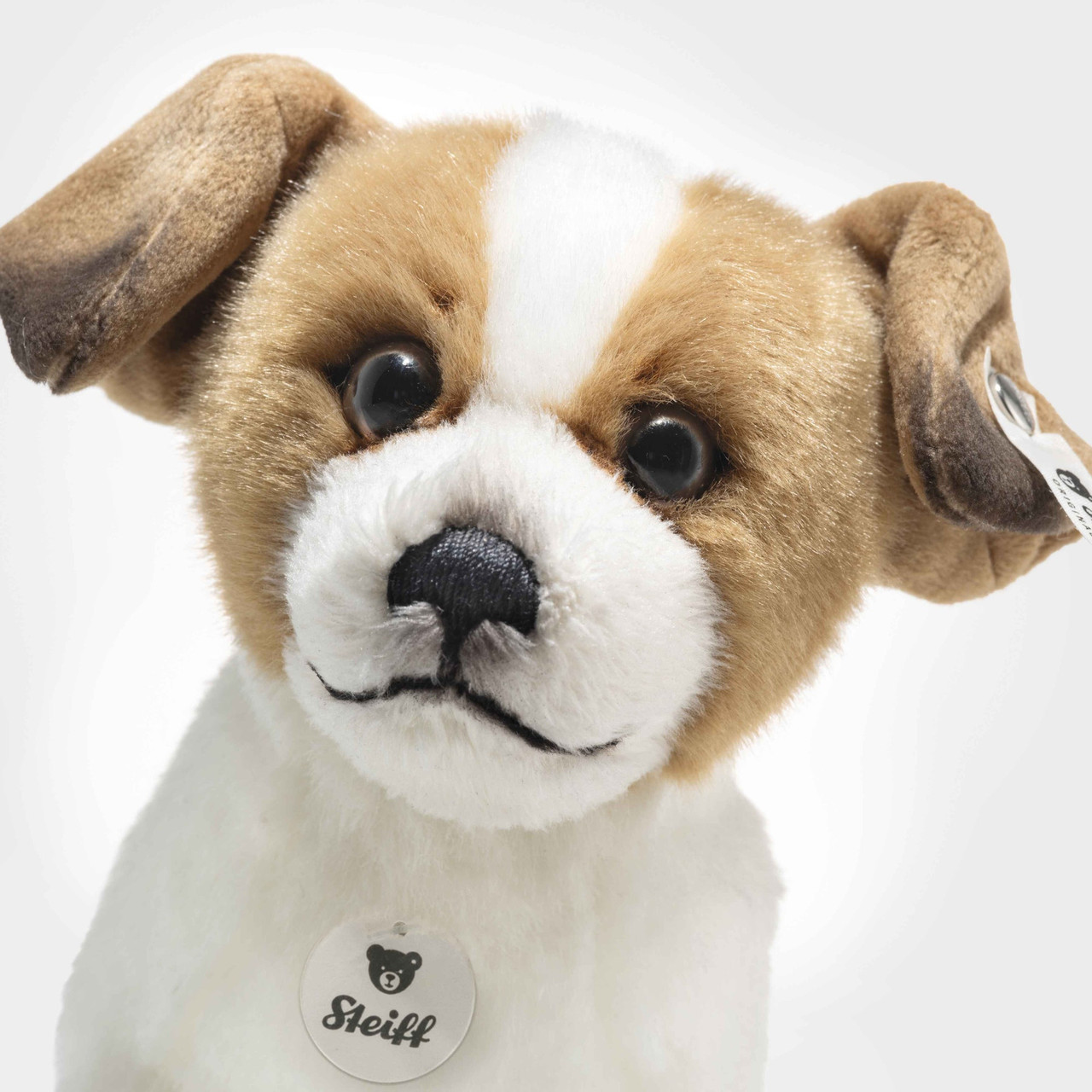 Face Detail Steiff Terri Dog Soft Toy 17cm - 076060