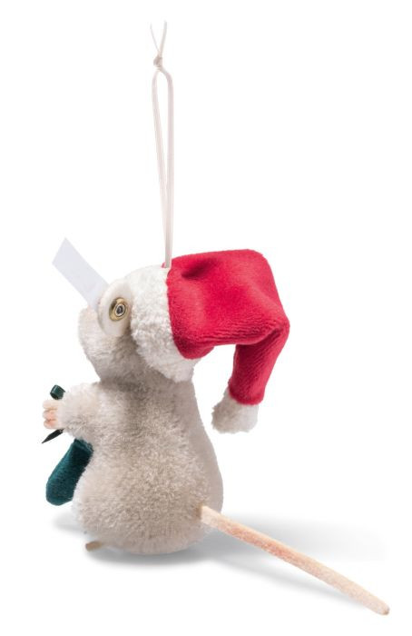 Santa Christmas Mouse Ornament 8cm Steiff 005800