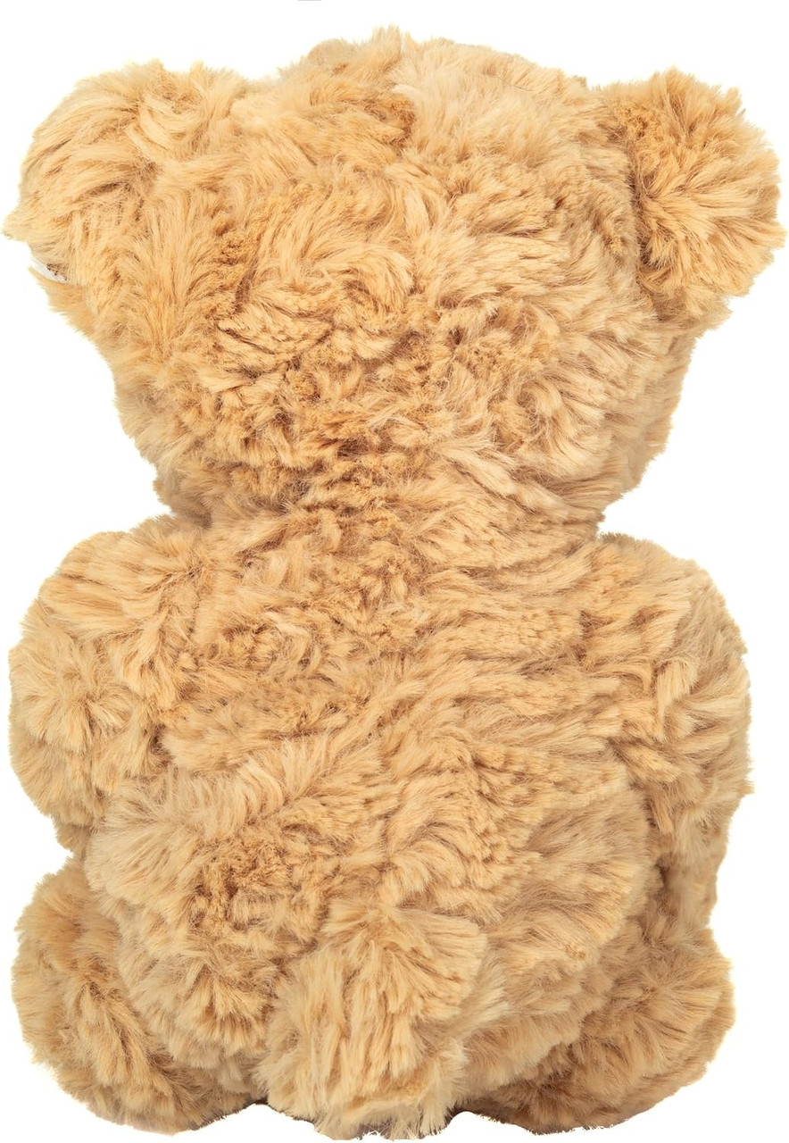 Back View Beige Love Teddy Bear with Heart Teddy Hermann Germany 20cm 913313