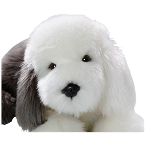 Face Detail Old English Sheepdog Plush Toy Carl Dick Germany, 45cm - 034359