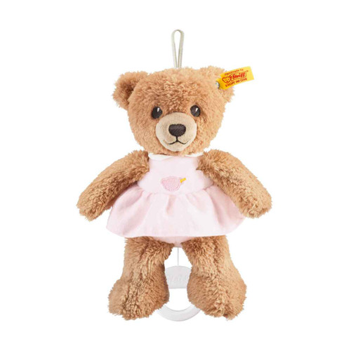 Steiff Sleep Well Bear Pink Music Box Baby Safe Steiff