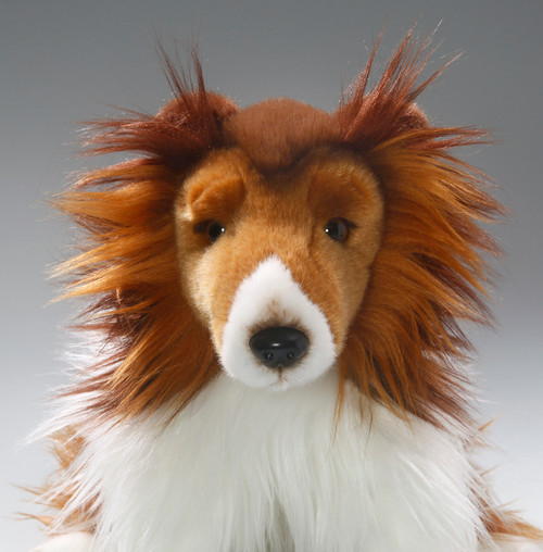 High quality lifelike plush dog toys 35cm Border Collie