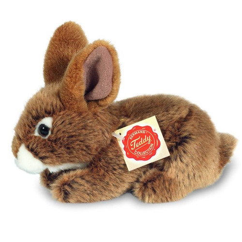 Bunny Rabbit Soft Toy Sitting Brown 19cm, Teddy Hermann -937098