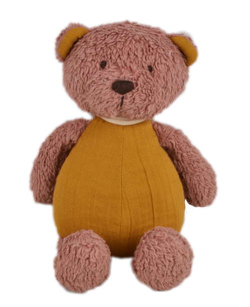 Organic Baby Bear with Muslin Fabric Body Tikiri
