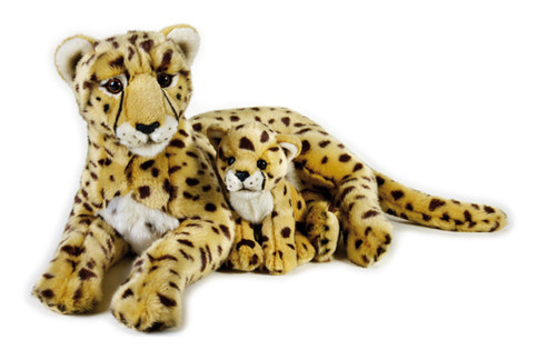 Cheetah and Cub Plush Toy Large