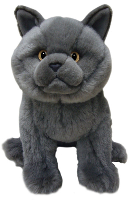 British Blue Cat, Faithful Friends 30cm