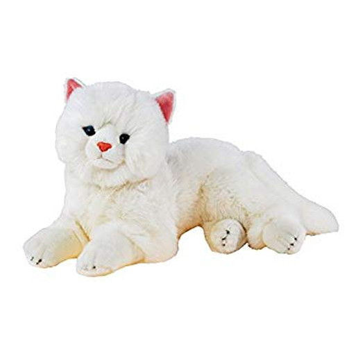 White Persian Cat Plush Toy Mittens