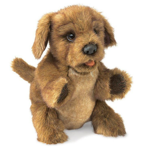 Brown Puppy Puppet Folkmanis