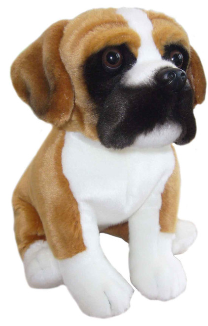 stuffed brindle boxer dog