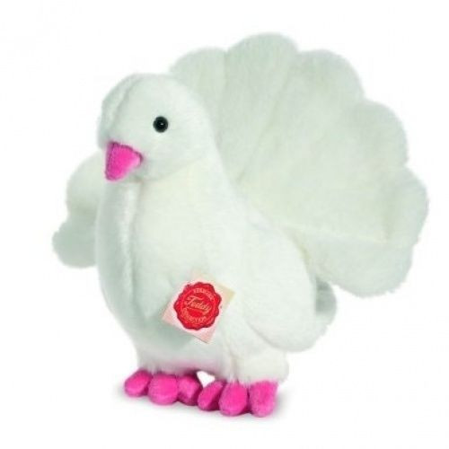 White Dove Soft Push Toy Teddy Hermann