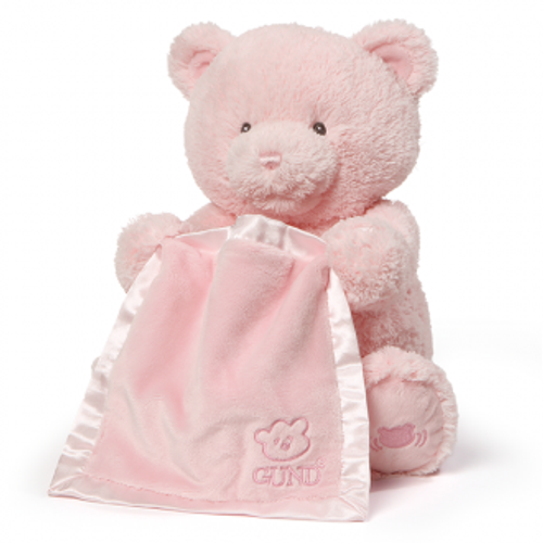 My First Teddy Peek a Boo Pink Gund