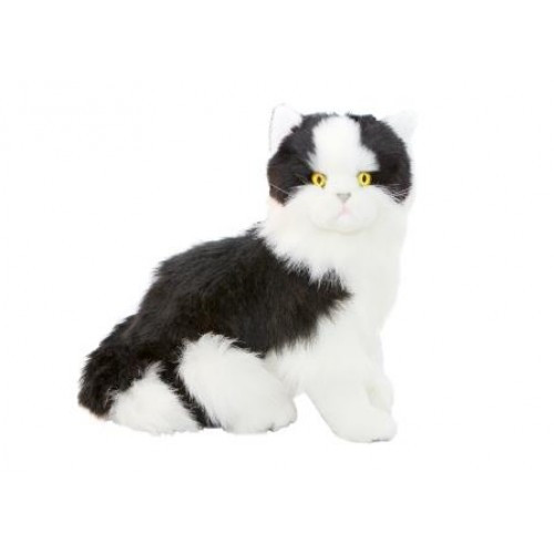 Black and White Cat Plush Toy, Angus