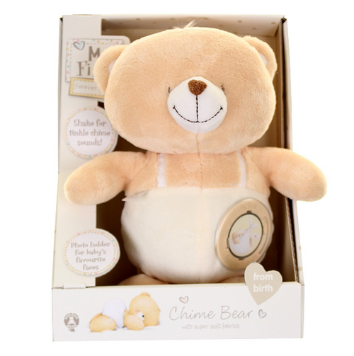 My First Forever Friends Cream Chime Bear 25cm