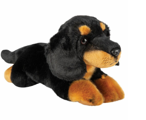 Black Dachshund Dog Soft Toy 30cm Suki