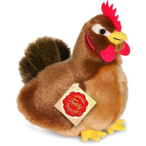 Brown Hen Soft Plush Toy Teddy Hermann 16cm 941453