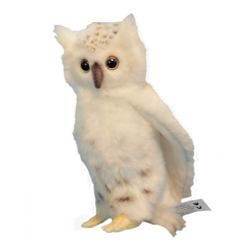 Hansa Snowy Owl Bird Stuffed Animal Plush Toy